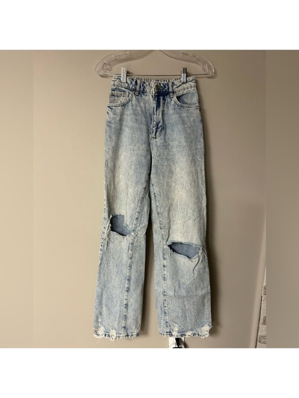 Garage Light Washed Ripped Jeans - Picture 1 of 4